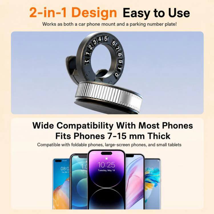 F9 Vacuum Suction Cup Phone Car Mount For Navigation Desktop Use, Style:Basic Model(Black) - Image 14