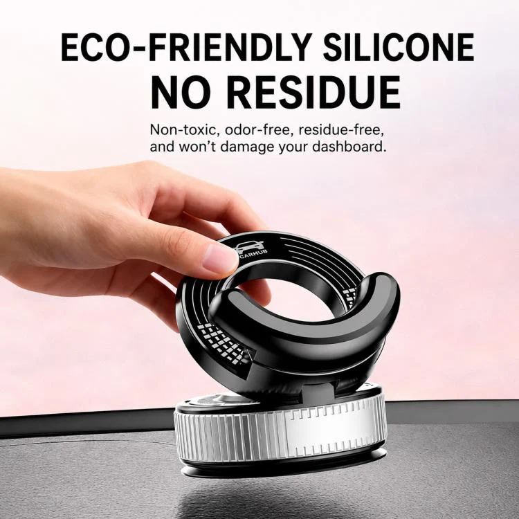 F9 Vacuum Suction Cup Phone Car Mount For Navigation Desktop Use, Style:Basic Model(Black) - Image 8