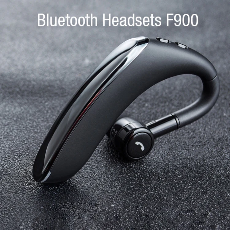 F900 Mini Earhook 180° Freely Rotating Wireless Bluetooth 5.0 Earphone Car Handsfree Call Headphone(Black Gray) - Image 7