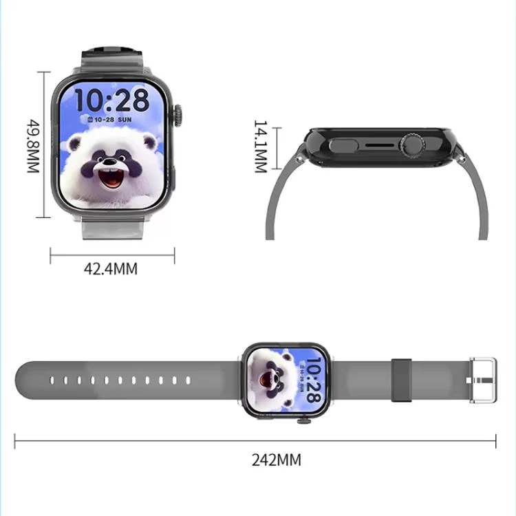 FA100 1.83-inch Screen 4G Network GPS Tracking Kids Smart Watch with Flashing Light(Black) - Image 10