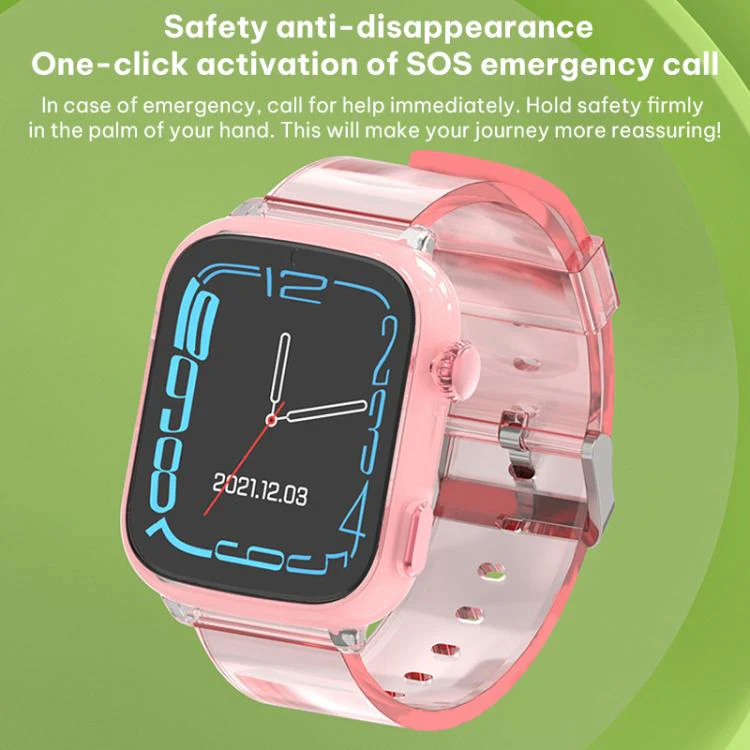 FA100 1.83-inch Screen 4G Network GPS Tracking Kids Smart Watch with Flashing Light(Black) - Image 5