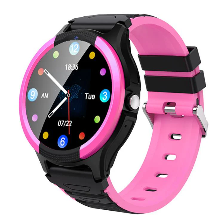 FA103 1.28-inch Screen 4G Network GPS Tracking Kids Smart Watch(Pink)