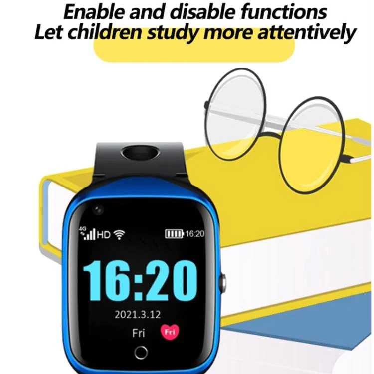 FA66 1.3-inch Screen 4G Network GPS Tracking Student Smart Watch, Model:Eurasia-Africa Version(Blue) - Image 7