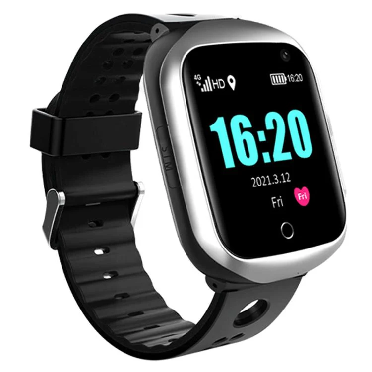 FA66 1.3-inch Screen 4G Network GPS Tracking Student Smart Watch, Model:Eurasia-Africa Version(Silver)