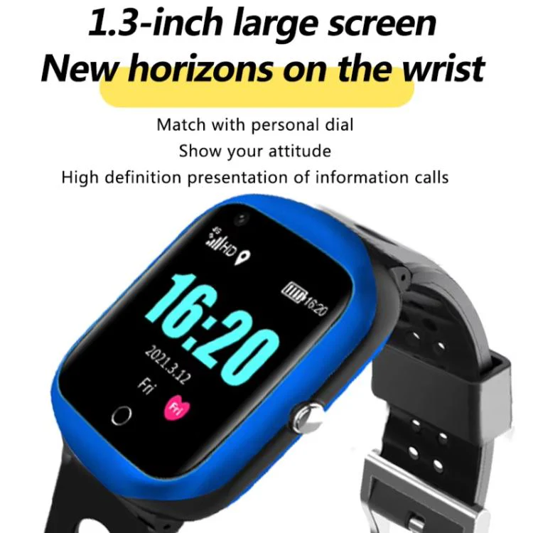 FA66 1.3-inch Screen 4G Network GPS Tracking Student Smart Watch, Model:Eurasia-Africa Version(Silver) - Image 4