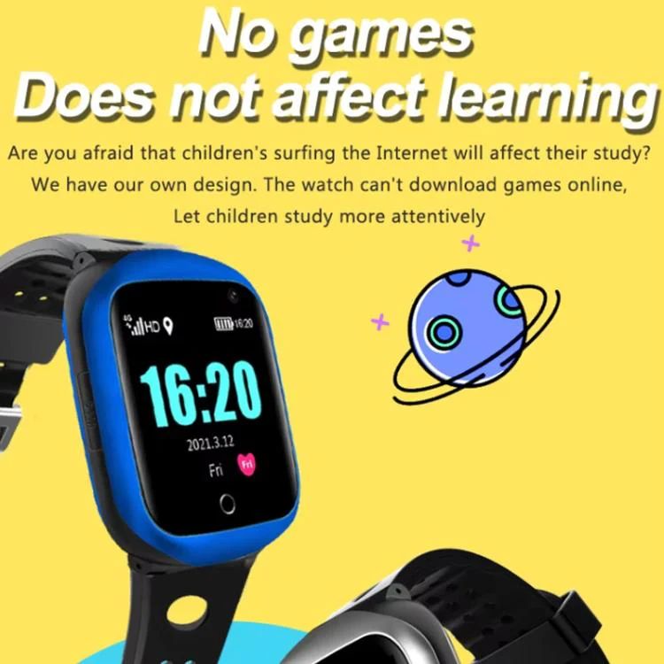 FA66 1.3-inch Screen 4G Network GPS Tracking Student Smart Watch, Model:Eurasia-Africa Version(Silver) - Image 6