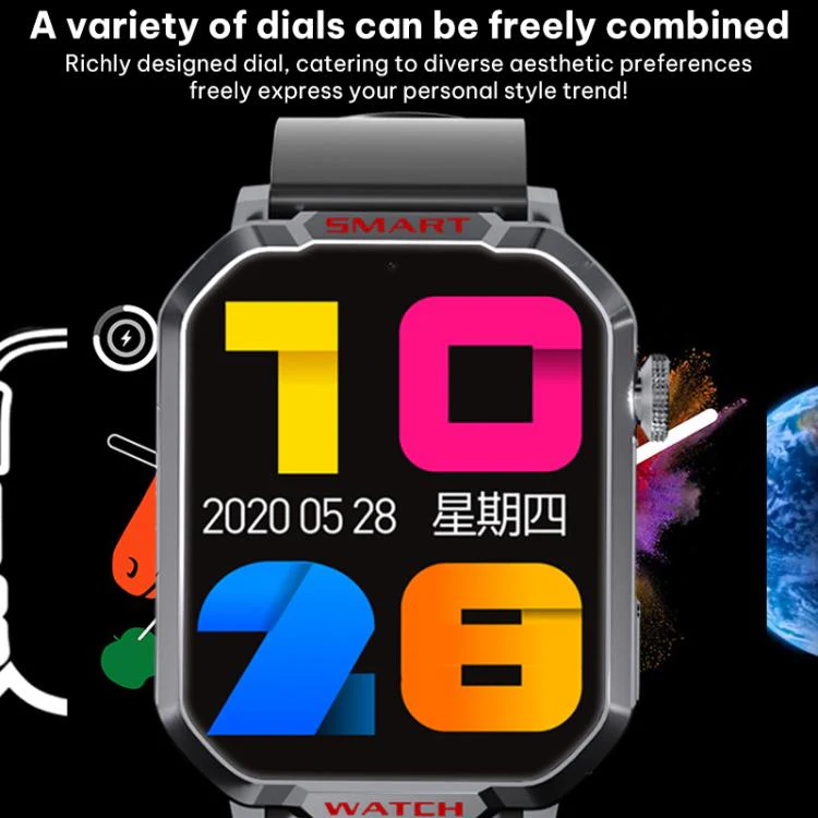 FA82S 1.83-inch 4G Network GPS Tracking Smart Watch Support Heart Rate / Blood Pressure Monitoring(Beige) - Image 10