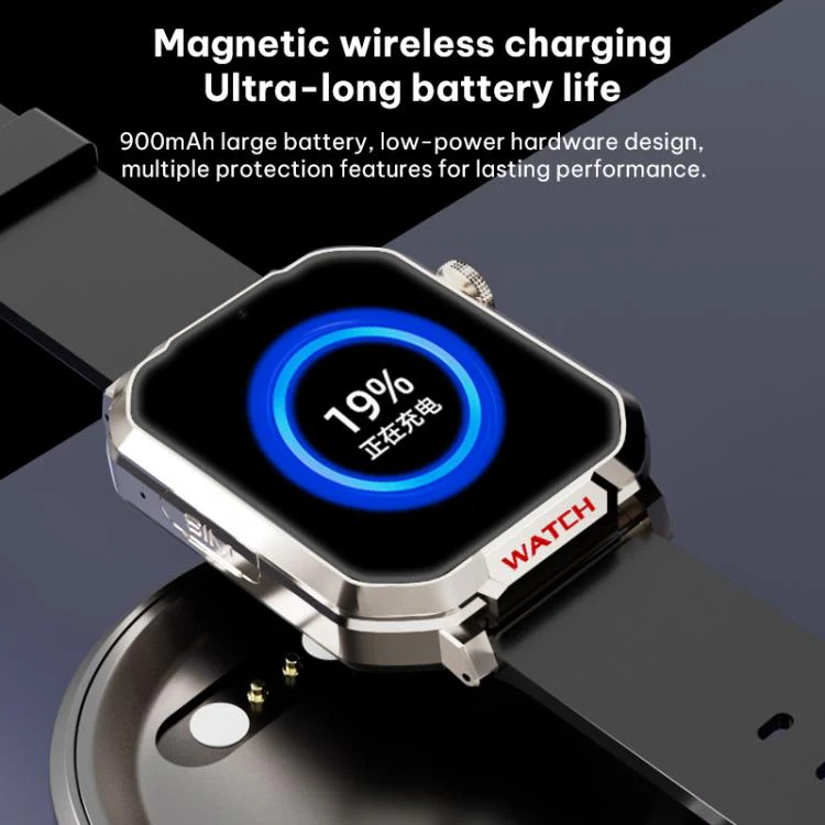 FA82S 1.83-inch 4G Network GPS Tracking Smart Watch Support Heart Rate / Blood Pressure Monitoring(Silver Black) - Image 11