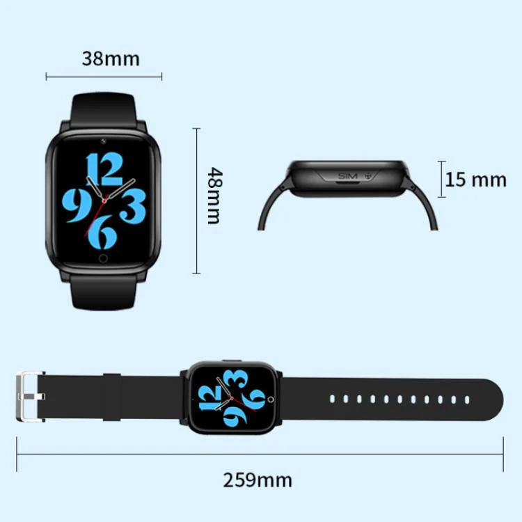 FA83S 1.69-inch 4G Network GPS Tracking Elderly Care Smart Watch Support Heart Rate / Blood Pressure Monitoring, Model:American Version(Black) - Image 17