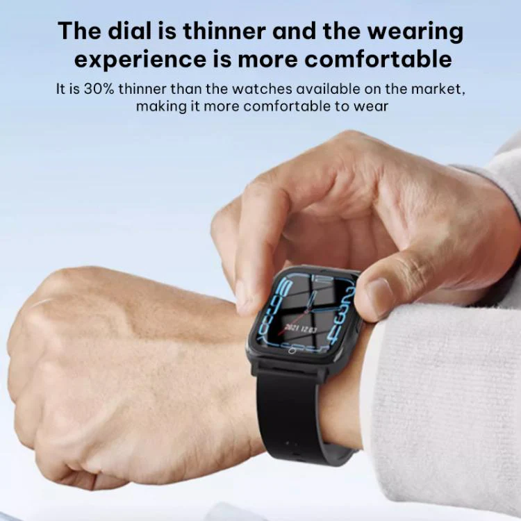 FA83S 1.69-inch 4G Network GPS Tracking Elderly Care Smart Watch Support Heart Rate / Blood Pressure Monitoring, Model:American Version(Black) - Image 6