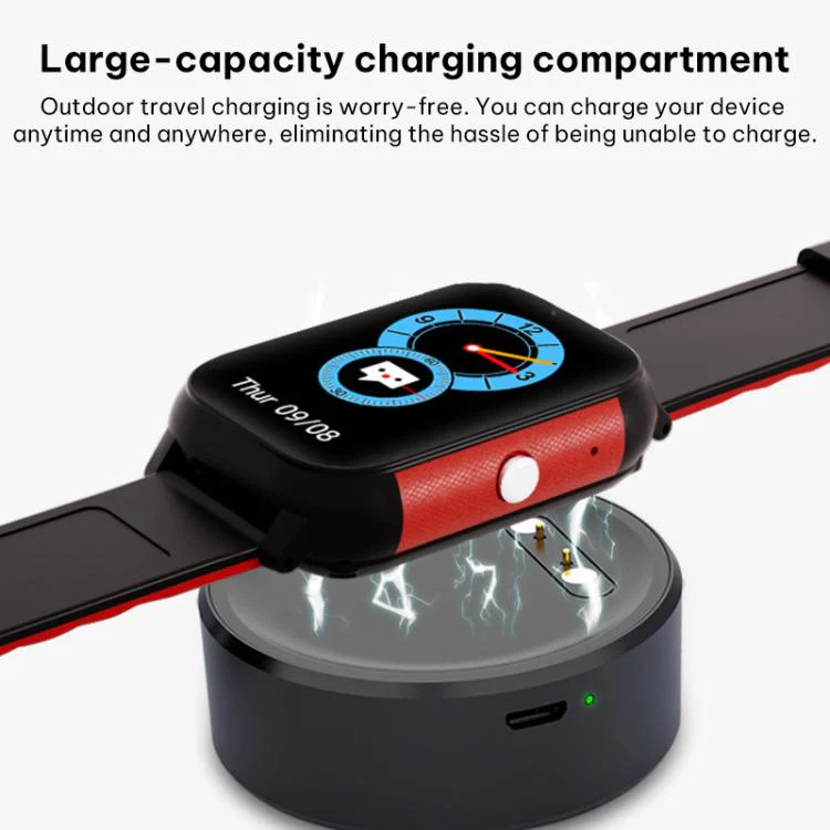 FA96 1.57-inch Screen 4G Network GPS Tracking Kids Smart Watch(Black Red) - Image 11