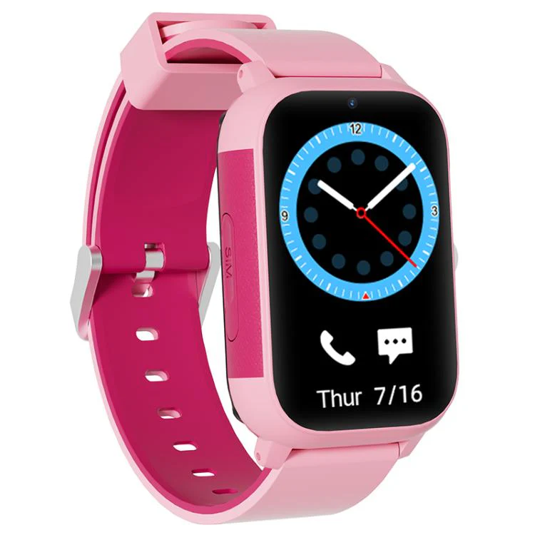 FA96 1.57-inch Screen 4G Network GPS Tracking Kids Smart Watch(Pink)