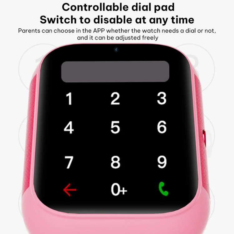 FA96 1.57-inch Screen 4G Network GPS Tracking Kids Smart Watch(Pink) - Image 6
