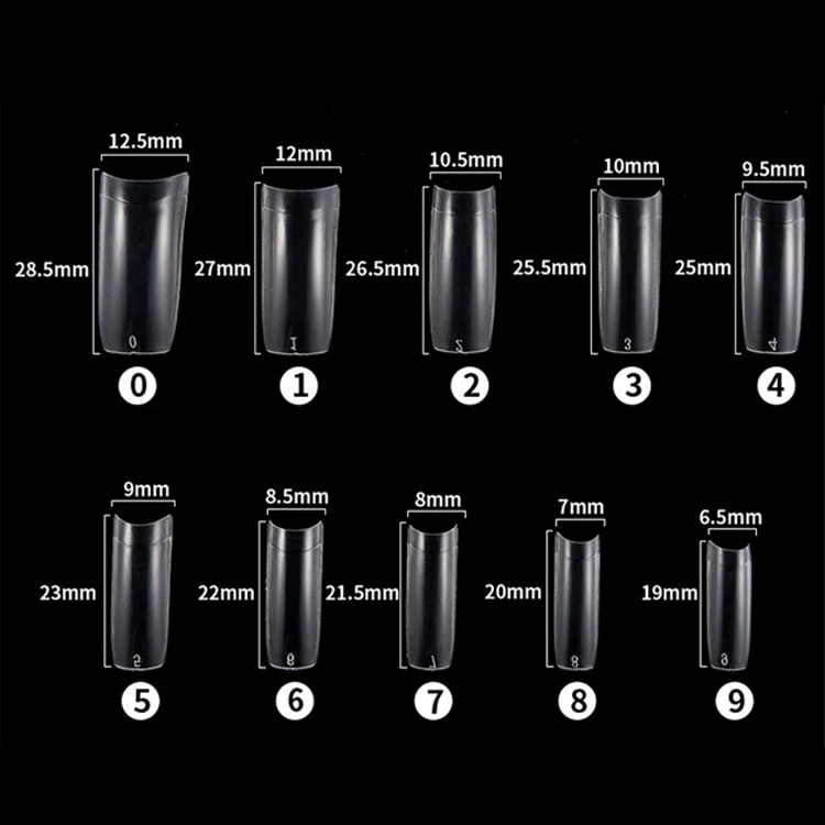 FABIYAN Nail Brush Nail Piece Set Nail Art Polishing Supplies Set, Specification: Natural Semi-sticked Small Set - Image 3