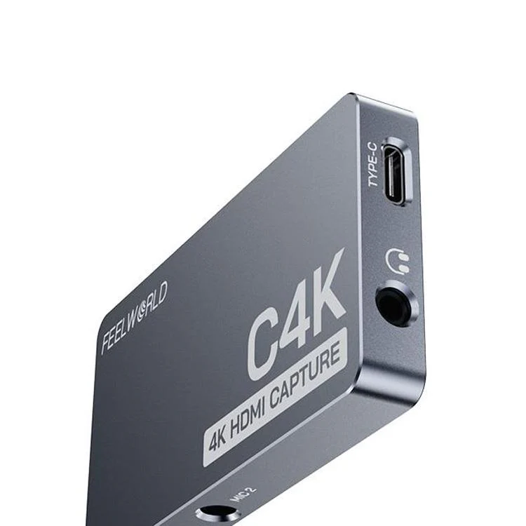 FEEWORLD C4K Video Capture 4K HDMI 60Hz In and Out USB-C Plug and Play for Streaming Gaming Video Conference - Image 4