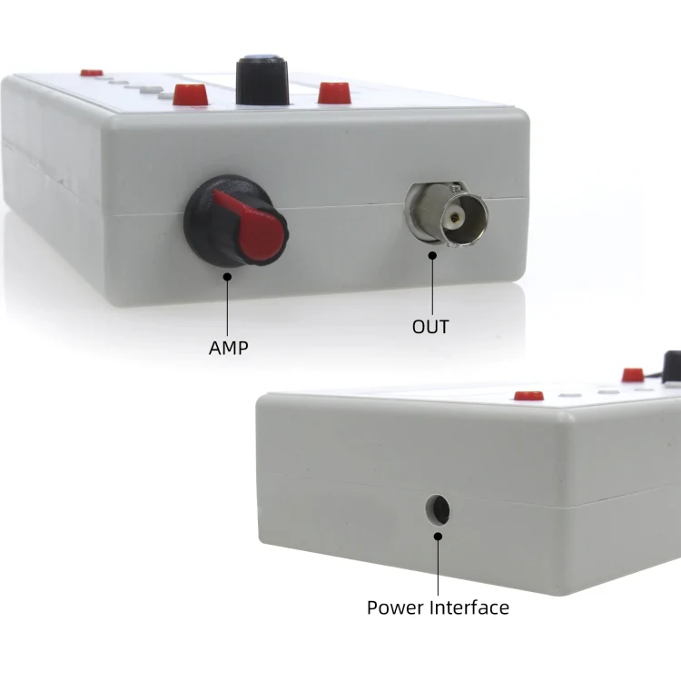 FG-100 1Hz-500kHz DDS Function Signal Generator Frequency Counter(White) - Image 4