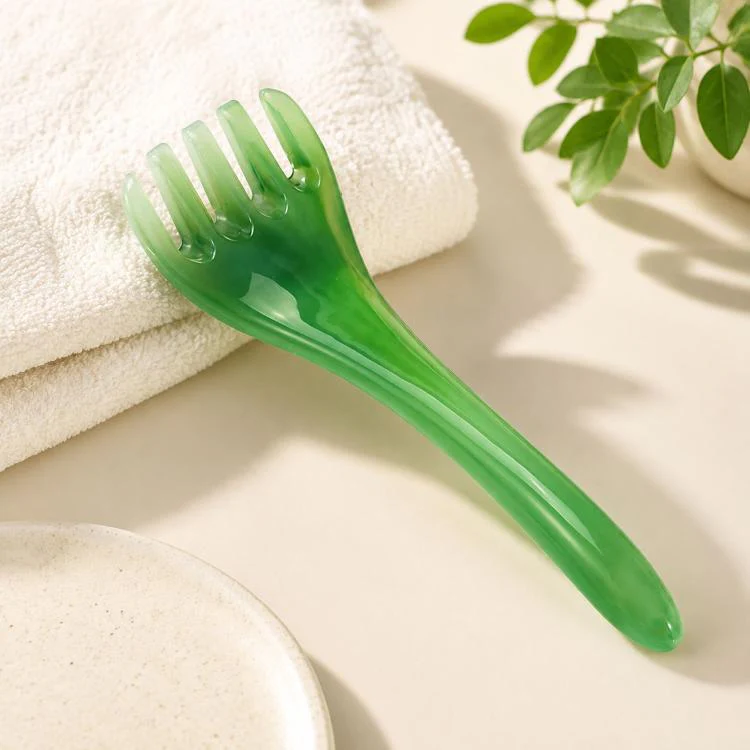 Five Claws Massager Meridian Stress Reducing Massage Comb(Green)