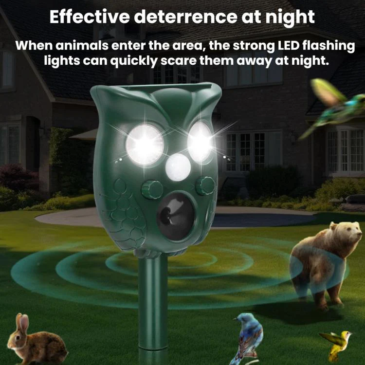 Five-Level Frequency-Adjustable Outdoor Ultrasonic Solar-Powered Animal Repellent(709) - Image 6
