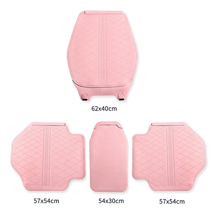 Flip-fur Car Cushion Breathable Ventilation Cushion for Four Seasons, Style: Front Cushion(Brown) - Image 2
