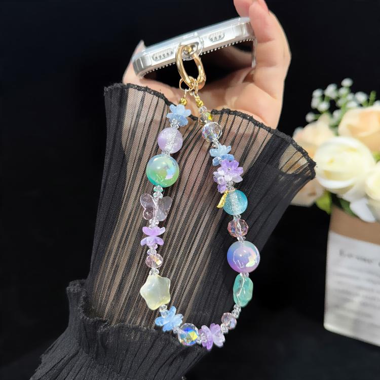Floral Iridescent Crystal Chain(Pink) - Image 3