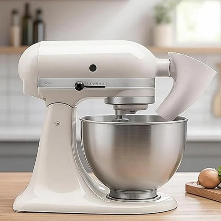 Flour Funnel For KitchenAid 5 Quart Stand Mixer Attachment(White) - Image 5