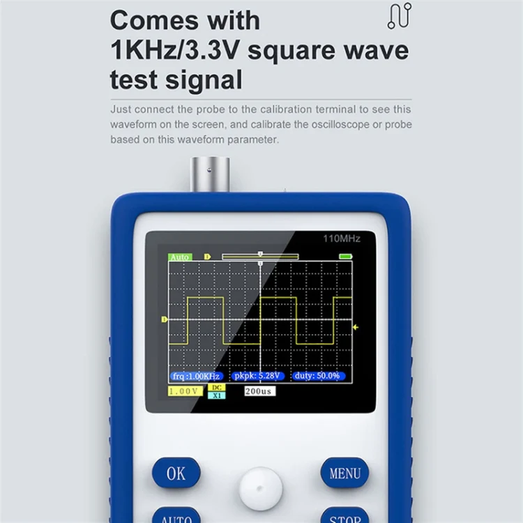 FNIRSI 1C15 Handheld Mini Portable Digital Oscilloscope With EU Plug - Image 6