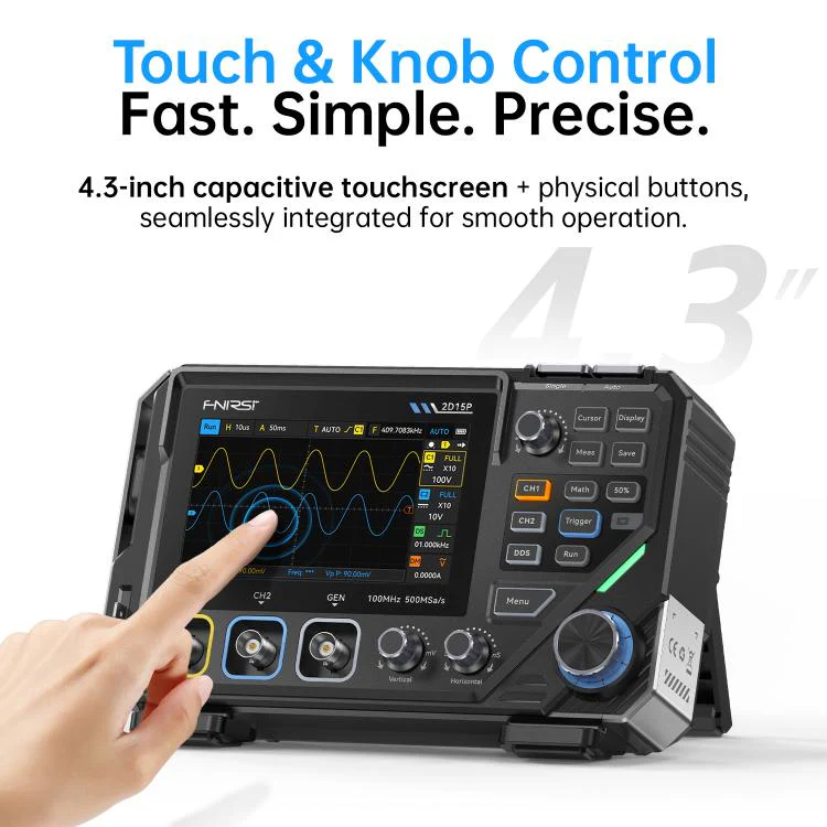 FNIRSI 3 In 1 Digit Digital Oscilloscope 4.5 Multimeter Signal Generator(English) - Image 3