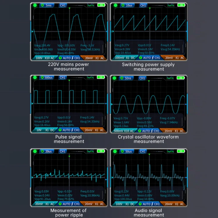 FNIRSI 3 In 1 Handheld Digital Oscilloscope Dual-Channel Multimeter, Specification: Standard - Image 9