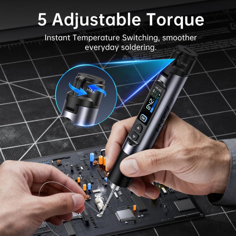 FNIRSI HS-03 0.96 Inch Screen Wireless Constant Temperature Electric Soldering Iron Mini Repair Soldering Iron Tool Kit - Image 5