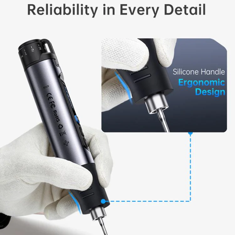 FNIRSI HS-03 0.96 Inch Screen Wireless Constant Temperature Electric Soldering Iron Mini Repair Soldering Iron Tool Kit - Image 8