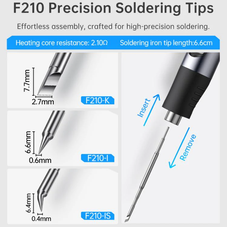 FNIRSI HS-03 0.96 Inch Screen Wireless Constant Temperature Electric Soldering Iron Mini Repair Soldering Iron Tool Kit - Image 9