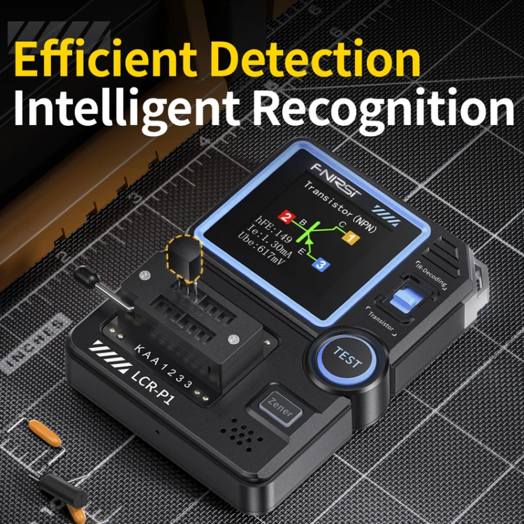 FNIRSI LCR-P1 Transistor Tester Multifunctional Electronic Component Inspection Tool(Black) - Image 4