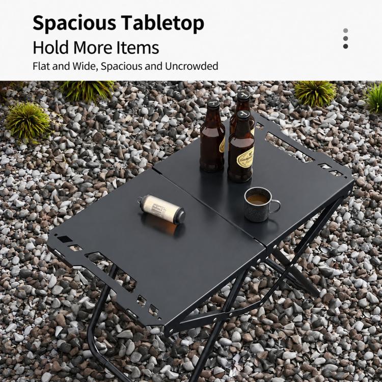 Folding Camping Table Carbon Steel Portable Outdoor Picnic Desk, Spec: Single Table - Image 5