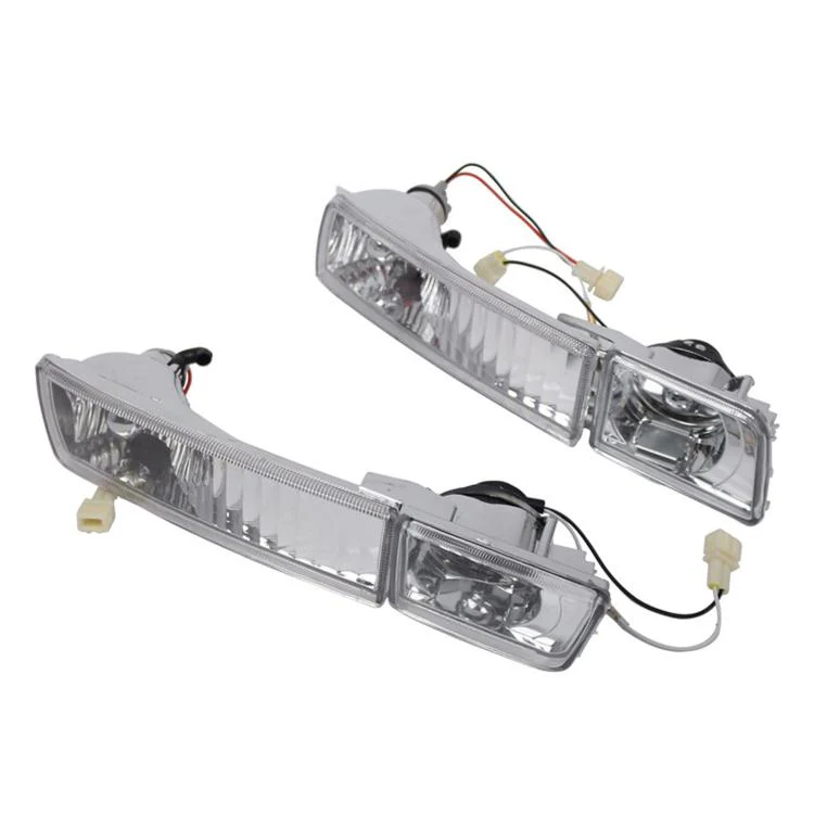 For 1992-1997 Volkswagen Golf / Jetta Front Bumper Crystal Fog Light Kit 1HM941777 / 1HM941778(White) - Image 2