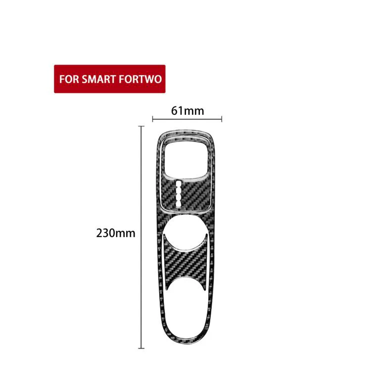 For 2011-2015 Benz Smart Fortwo 3pcs /Set Left-hand Drive Type A Gearshift Sticker(Black) - Image 3