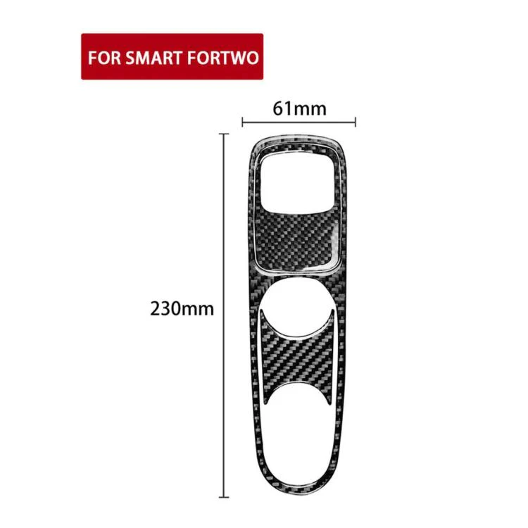 For 2011-2015 Benz Smart Fortwo 3pcs /Set Type C Gearshift Sticker(Red) - Image 3