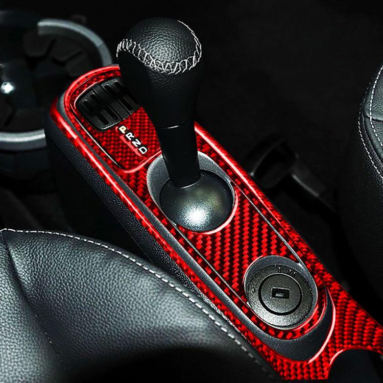 For 2011-2015 Benz Smart Fortwo 4pcs /Set Gearshift + Armrest Sticker Set Type A(Red)