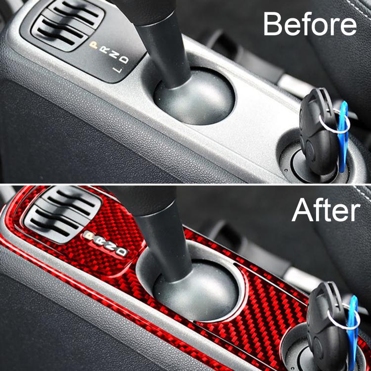 For 2011-2015 Benz Smart Fortwo 4pcs /Set Gearshift + Armrest Sticker Set Type A(Red) - Image 6