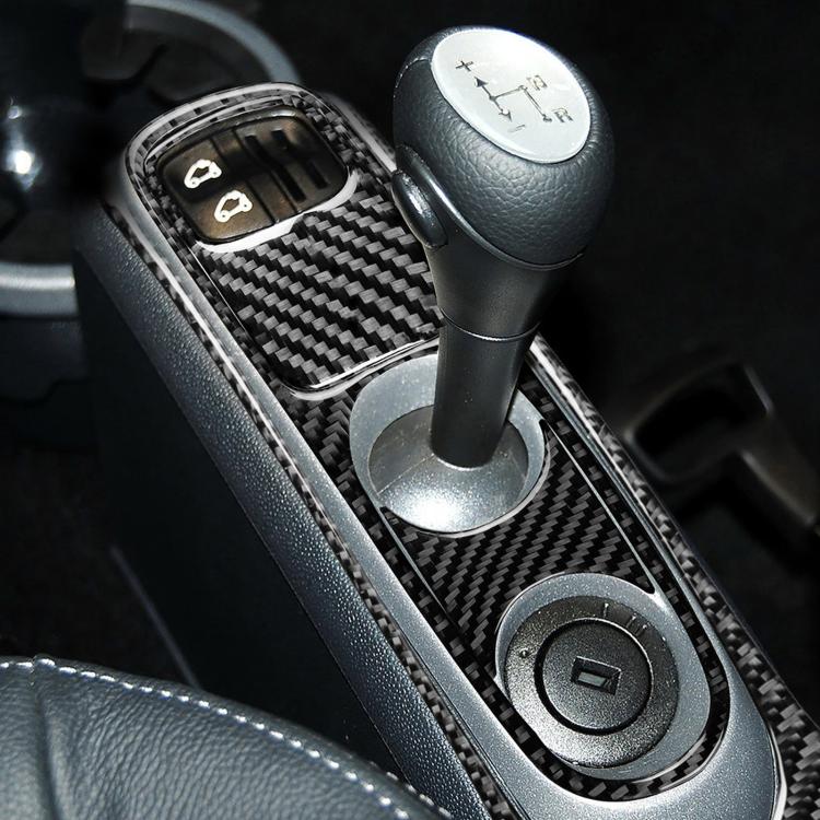For 2011-2015 Benz Smart Fortwo 4pcs /Set Gearshift + Armrest Sticker Set Type C(Black)