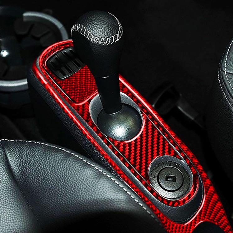For 2011-2015 Benz Smart Fortwo 4pcs /Set Gearshift + Armrest Sticker Set Type C(Red)