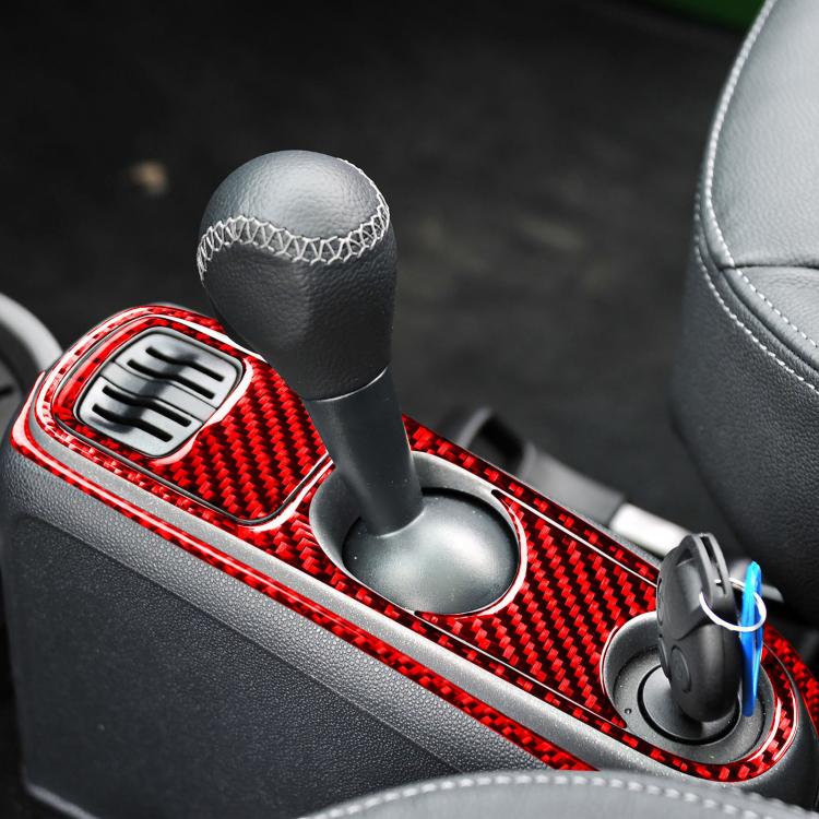 For 2011-2015 Benz Smart Fortwo 4pcs /Set Gearshift + Armrest Sticker Set Type C(Red) - Image 6