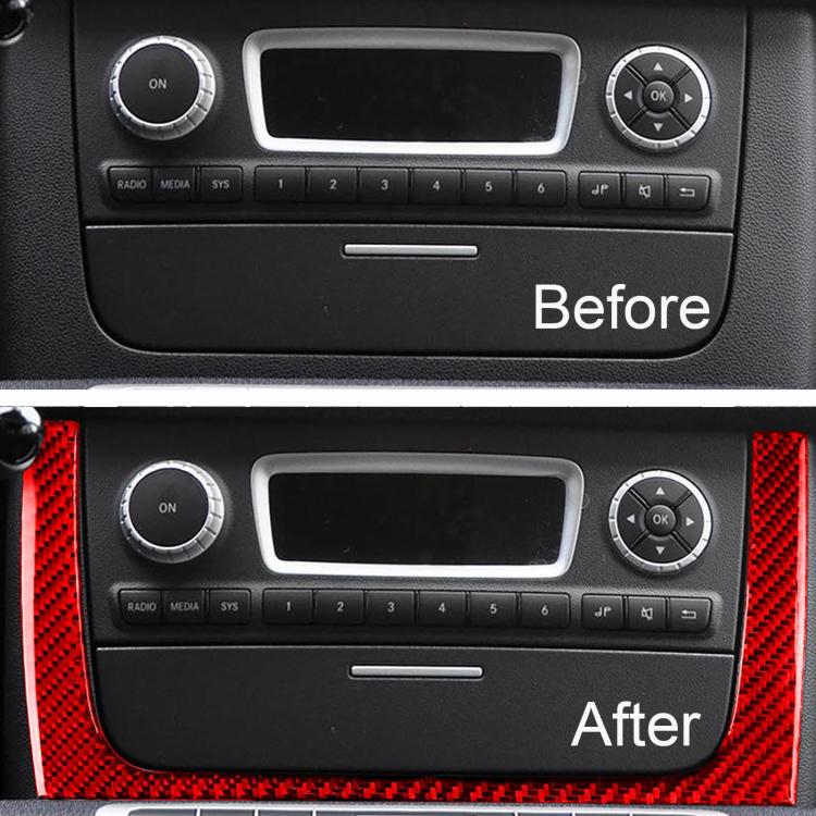For 2011-2015 Benz Smart Fortwo CD Panel Cover Sticker(Black) - Image 5