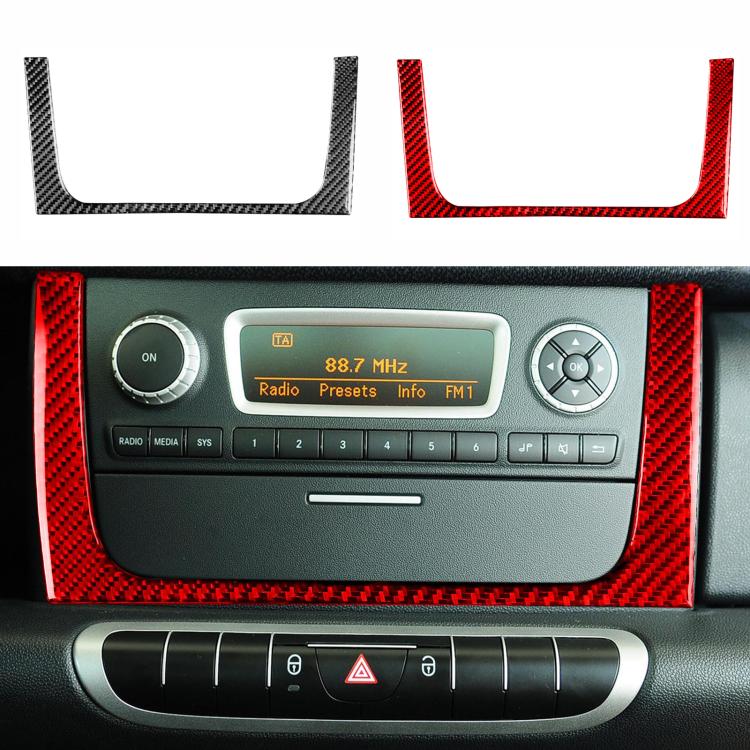 For 2011-2015 Benz Smart Fortwo CD Panel Cover Sticker(Red) - Image 2