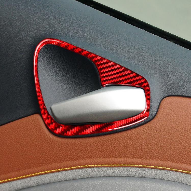 For 2011-2015 Mercedes-Benz Smart Fortwo 2pcs /Set Door Handle Stickers(Red)
