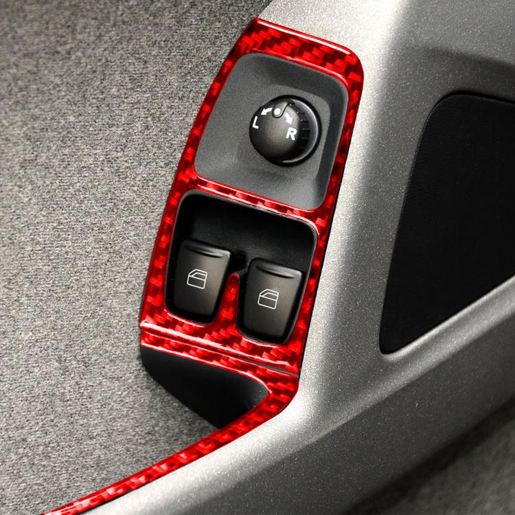 For 2011-2015 Mercedes-Benz Smart Left-Hand Drive 4pcs /Set Type A Door Lift Stickers(Red)