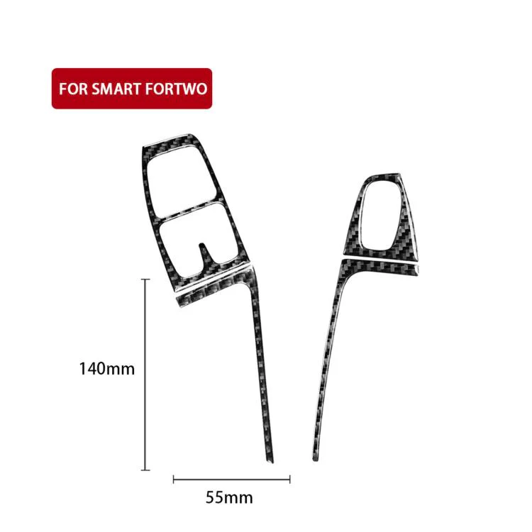 For 2011-2015 Mercedes-Benz Smart Left-Hand Drive 4pcs /Set Type A Door Lift Stickers(Red) - Image 3