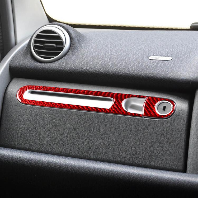 For 2011-2015 Mercedes-Benz Smart Right-Hand Drive 2pcs /Set Glove Box Handle Stickers(Black) - Image 6