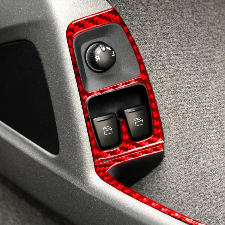 For 2011-2015 Mercedes-Benz Smart Right-hand Drive 4pcs /Set Type A Door Lift Stickers(Red)