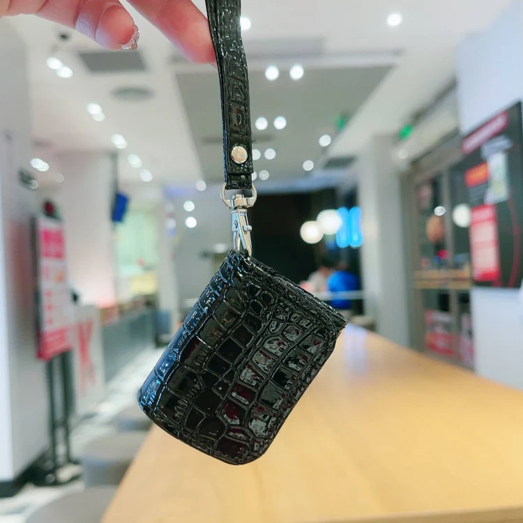 For AirPods 3 Crocodile Texture Earphones Protective Case(Black) - Image 6