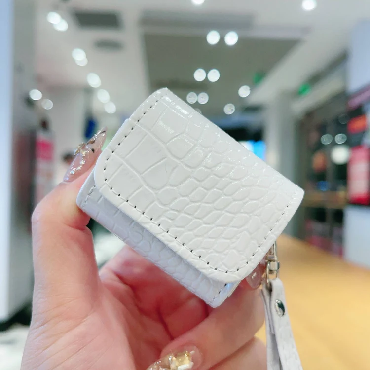 For AirPods 3 Crocodile Texture Earphones Protective Case(White) - Image 2